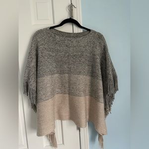 Poncho style sweater